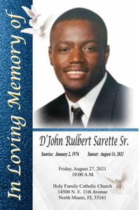D'John Rulbert Sarette Sr.