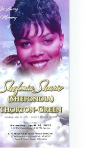 SHEFONDIA SHARIE THORNTON-GREEN