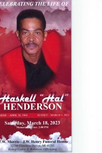 HASKELL HAROLD HENDERSON, SR.