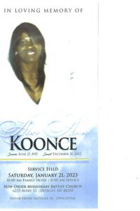 ALICE ANN KOONCE