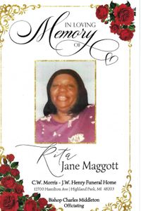 RITA JANE MAGGOTT