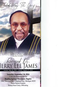 PASTOR JERRY  JAMES