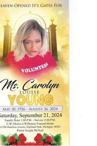 CAROLYN LOUISE YOUNG