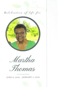 MARTHA D. THOMAS