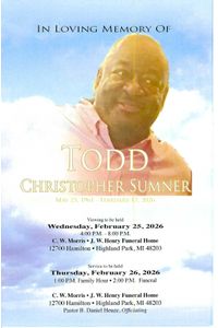 TODD CHRISTOPHER SUMNER