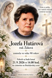 Jozefa  Hut&aacute;rov&aacute;
