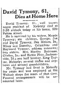 David Taylor Tymony Sr