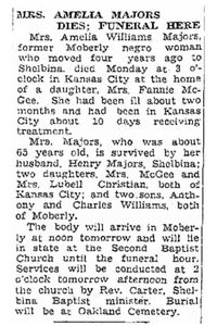 Amelia (Robinson) Majors