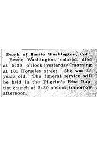 Bessie (Williams) Washington