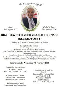 DR GODWIN  CHANDRARAJAH REGINALD
