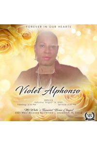 Violet Alphonso Obituary, Fort Lauderdale, FL
