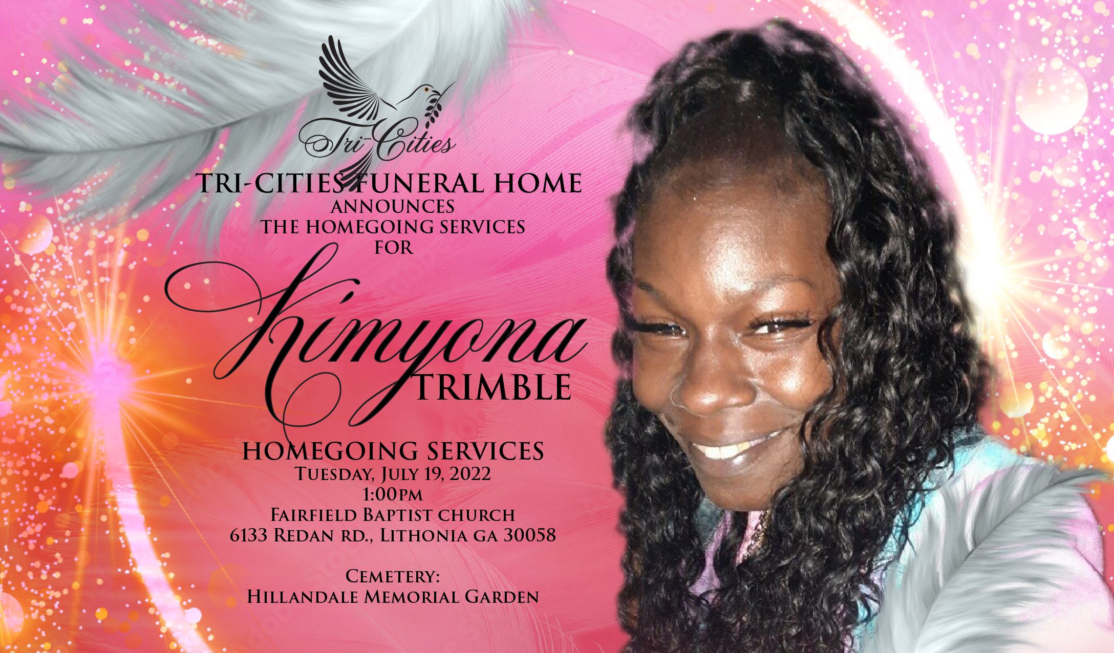 Kimyona Trimble Obituary in Lithonia at Tri-Cities Funeral Home | Obit