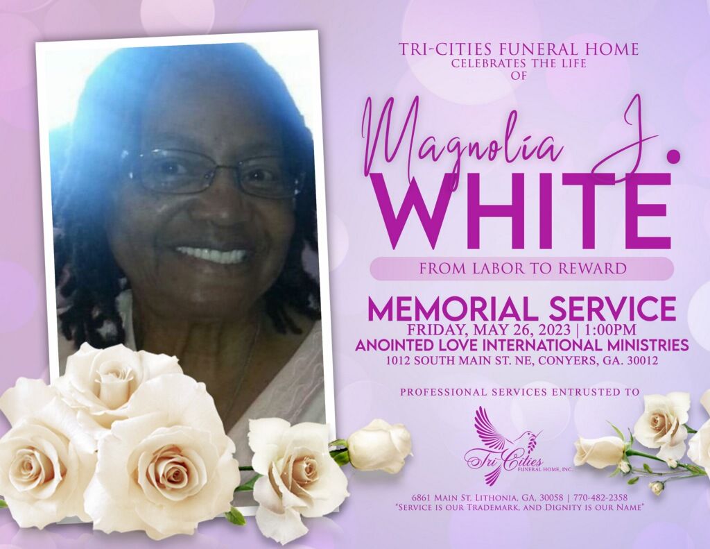 Magnolia J. White Obituary in Lithonia at Tri-Cities Funeral Home | Obit